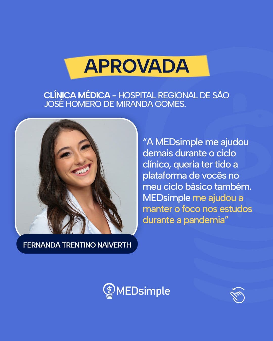 Fernanda Trentino - Aprovada